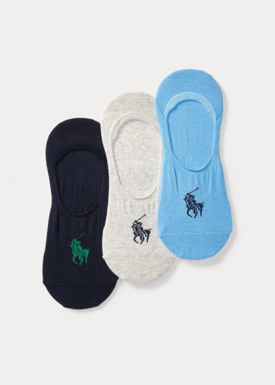 Pánské Ponožky Polo Ralph Lauren No-Show Liner 3-Pack - 70234-IJXB